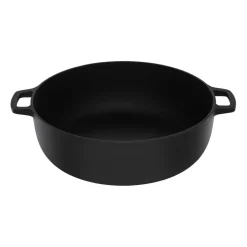 Fiskars Olla Norden Grill Chef hierro fundido-acero inoxidable, Ø30 cm NegroPlateado Hot