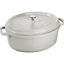 STAUB Olla ovalada White Truffle, 8 l Blanco Best