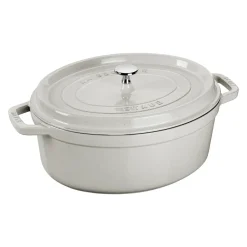 STAUB Ollas De Hierro Fundido<Olla ovalada White Truffle, 4,2 l Blanco