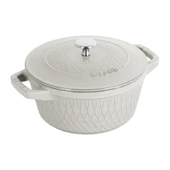STAUB Ollas De Hierro Fundido<Olla Twister La Cocotte 4 L, White truffle Blanco
