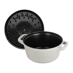 STAUB Ollas De Hierro Fundido<Olla Twister La Cocotte 4 L, White truffle Blanco