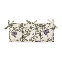 Garbo&Friends Almacenaje Infantil<Organizador de cama acolchado satin Plum, 43x18cm Beige