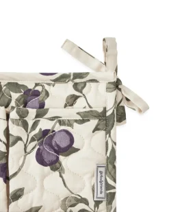 Garbo&Friends Almacenaje Infantil<Organizador de cama acolchado satin Plum, 43x18cm Beige
