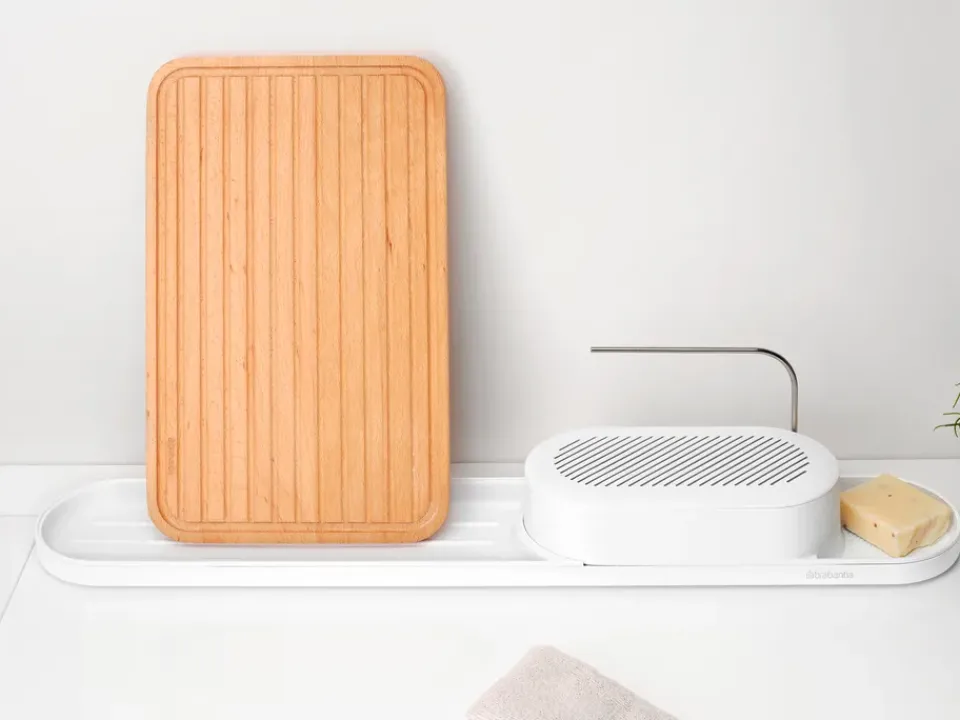 Brabantia Otros Utensilios De Limpieza<Organizador de fregadero SinkStyle, set de 2 piezas, Mineral Fresh White Blanco