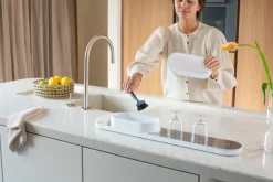 Brabantia Otros Utensilios De Limpieza<Organizador de fregadero SinkStyle, set de 2 piezas, Mineral Fresh White Blanco