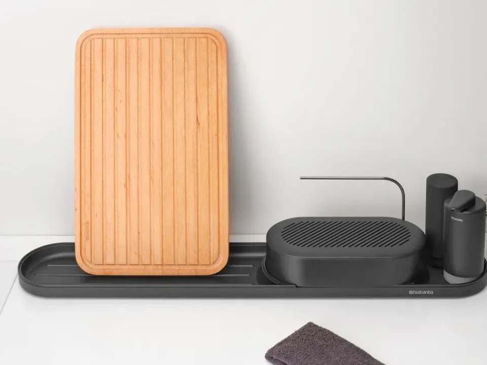 Brabantia Otros Utensilios De Limpieza<Organizador de fregadero SinkStyle, set de 4 piezas, Mineral Infinite Grey Gris