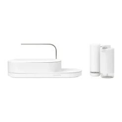 Brabantia Otros Utensilios De Limpieza<Organizador de fregadero SinkStyle, set de 3 piezas, Mineral Fresh White Blanco