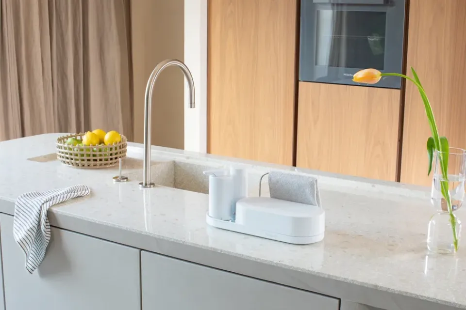 Brabantia Otros Utensilios De Limpieza<Organizador de fregadero SinkStyle, set de 3 piezas, Mineral Fresh White Blanco