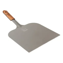 Kockums Jernverk Pala de pizza Kockums 51x29 cm, con mango cuero Plateado New