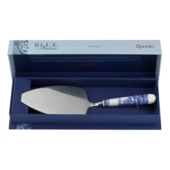 Spode Pala para tarta Blue Italian 25 cm, Cerámica-acero inoxidable AzulBlanco Outlet