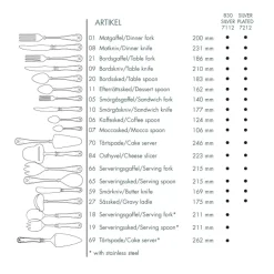 Gense Palas Para Tarta<Pala para tarta Gammal Fransk plata-acero inoxidable, 26,5 cm Plateado