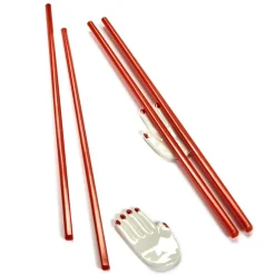 Serax Palillos con soporte Table Nomade 6 piezas, Rojo