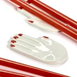 Serax Palillos con soporte Table Nomade 6 piezas, Rojo