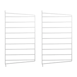 String Panel de pared , , 50x30 cm, paquete de 2 Blanco Discount