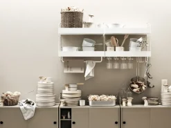 String Panel de pared , , 50x30 cm, paquete de 2 Blanco Discount