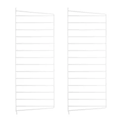 String Panel de pared , , 75x30 cm, paquete de 2 Blanco