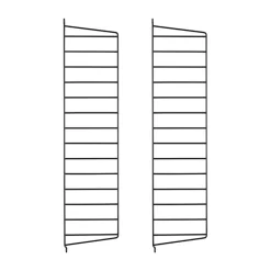 String Panel de pared , , 75x20 cm, paquete de 2 Negro Discount