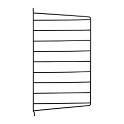 String Panel de pared , , 50x30 cm, paquete de 1 Negro Best