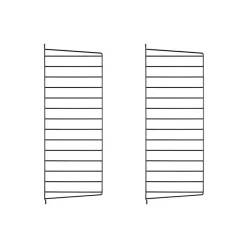 String Estanterias String|Estantes Y Estanterías De Pared<Panel de pared , , 75x30 cm, paquete de 2 Negro