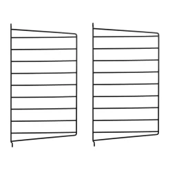 String Estanterias String|Estantes Y Estanterías De Pared<Panel de pared , , 50x30 cm, paquete de 2 Negro