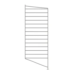 String Panel de suelo , oscuro, 85x30 cm, 1 unidad Gris Hot