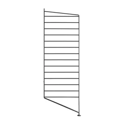 String Panel de suelo , , 85x30cm, paquete de 1 Negro Outlet