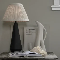 Watt & Veke Pantalla de lámpara Ella Ø33 cm, Natur Beige New