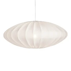 Watt & Veke Pantalla de lámpara Ellipse P65 cm lino, Blanco New