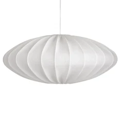 Watt & Veke Pantalla de lámpara Ellipse P65 cm lino, Blanco New