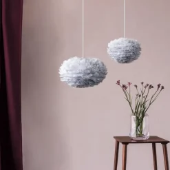 Umage Pantalla de lámpara Eos claro, mini Ø 35 cm Gris Outlet