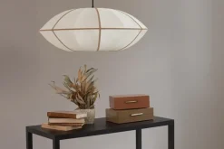Oi Soi Oi Pantalla de lámpara Indochina Classic UFO, Offwhite-amber Beige