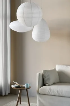 Scandi Living Pantalla de lámpara Lucent drop, Ø53 cm Blanco Discount