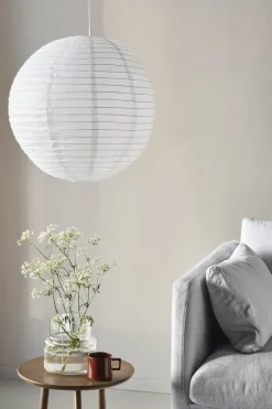 Scandi Living Pantallas De Lámparas<Pantalla de lámpara redonda Lucent, Ø53 cm Blanco
