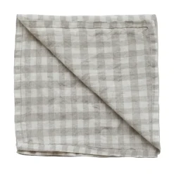 Tell Me More Paño de cocina a cuadros Gingham 70x50 cm, Natural BlancoBeige Sale