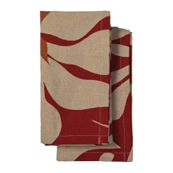 Sagaform Paño de cocina Edith 50x70 cm, 2-pack, Burdeos Rojo New