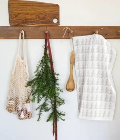 Ekelund Linneväveri Paños De Cocina De Navidad<Paño de cocina Granar, 50x70 cm Blanco