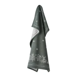 Wik & Walsøe Paños De Cocina De Navidad<Paño de cocina Julemorgen 50x70 cm, Blanco-verde BlancoVerde