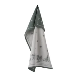 Wik & Walsøe Paños De Cocina De Navidad<Paño de cocina Julemorgen 50x70 cm, Blanco-verde BlancoVerde