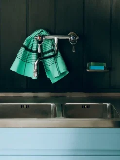 HAY Paño de cocina Linear 52x80 cm, Green Verde Online