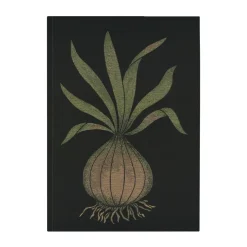 Ekelund Linneväveri Paños De Cocina|Paños De Cocina<Paño de cocina Lök 48x70 cm, Negro-amarillo oscuro NegroAmarillo