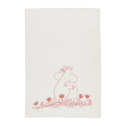 Moomin Arabia Paño de cocina Moomin 50x70 cm, Amor Blanco Clearance