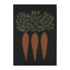 Ekelund Linneväveri Paño de cocina Morot 48x70 cm, Negro-naranja NegroNaranja Hot