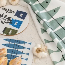 Almedahls Paño de cocina Sill, verde-gris GrisVerdeNegro Sale
