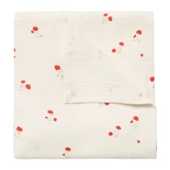 Garbo&Friends Paño de muselina Poppy Muslin, 110x110 cm Rojo