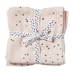 Done by deer Paños Dreamy Dots 2-pack, Powder Beige Discount