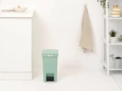 Brabantia Cubos De Pedal|Cubos De Pedal<Papelera con pedal StepUp de 10 L, Jade green Verde