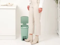Brabantia Cubos De Pedal|Cubos De Pedal<Papelera con pedal StepUp de 10 L, Jade green Verde