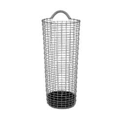 KORBO Paragüero Umbrella Bin, Acero galvanizado Plateado Clearance
