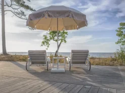 Fri Form Parasol 90, , Ø220 cm Beige Clearance
