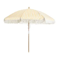 Brafab Sombrillas Y Parasoles|Protectores De Sol<Parasol Gatsby, Yellow stripe, Ø256 cm Beige